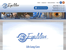 Tablet Screenshot of eyemaxeyes.com